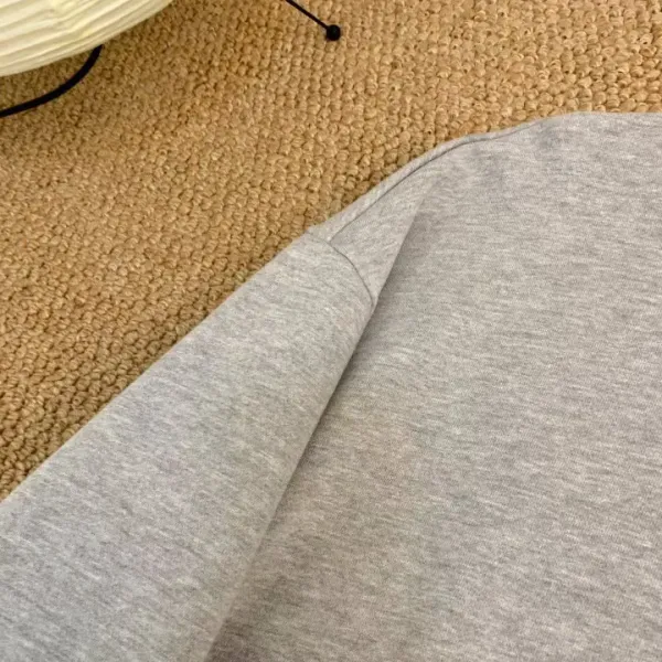 Design Minimalist Logo Sweatshirt Beige Hoodie - 10