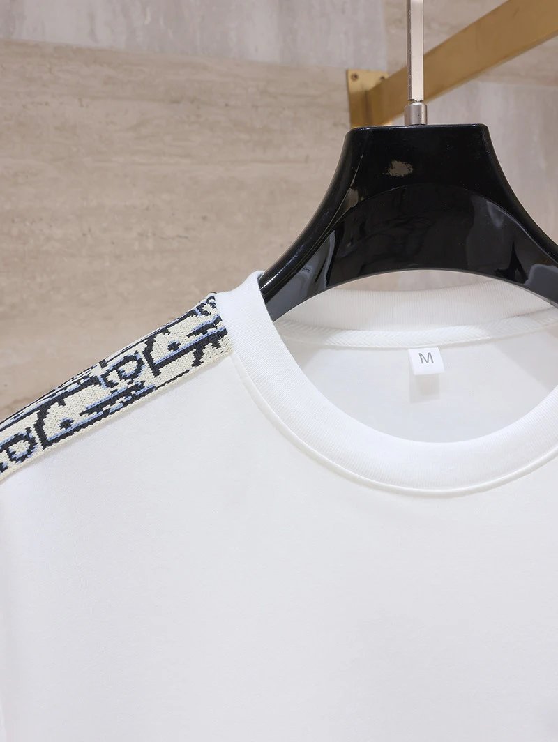 Dior Oblique Print Sleeve T-Shirt White - 32