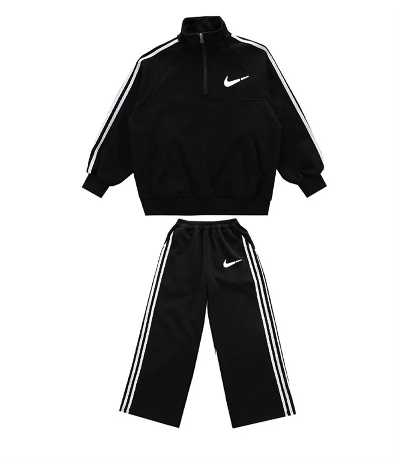 Nike Half-Zip Track Suit Black / White Tracksuit - 11