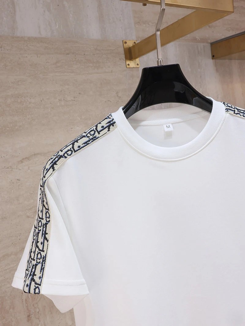 Dior Oblique Print Sleeve T-Shirt White - 33