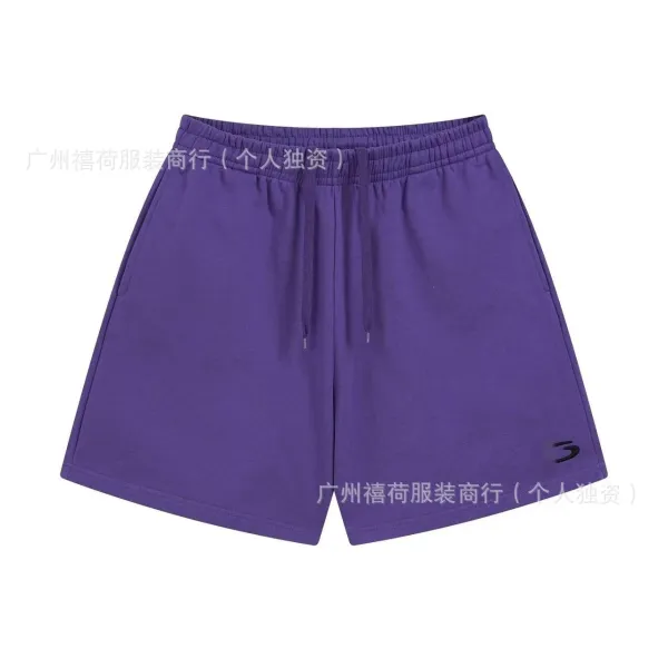 Design Basic Drawstring Shorts Purple - 1