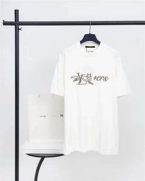 Louis Vuitton Monogram Embossed White T-Shirt - 22