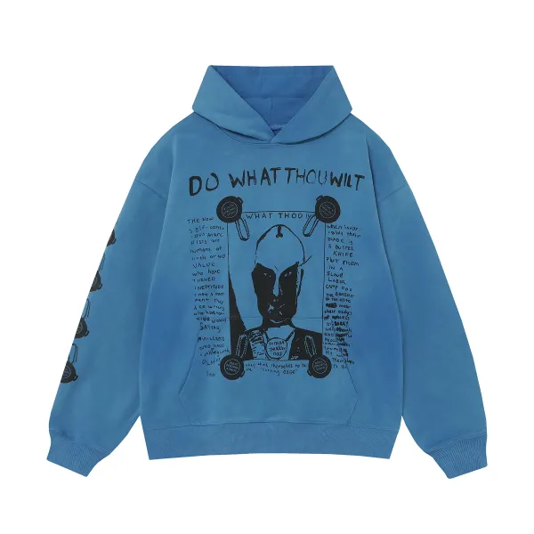 Design Oversized Hoodie Charcoal Gray Hoodie - 47