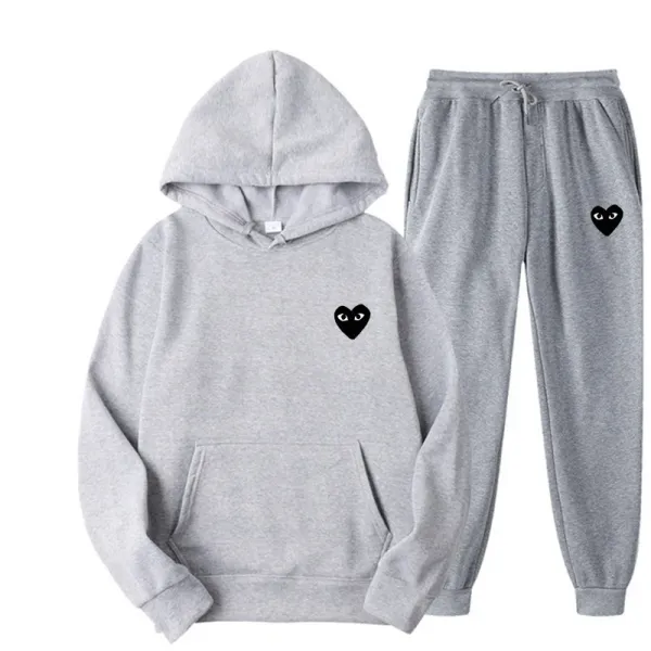 Comme des Garçons Play Pink Heart Hoodie and Sweatpants Set - 22