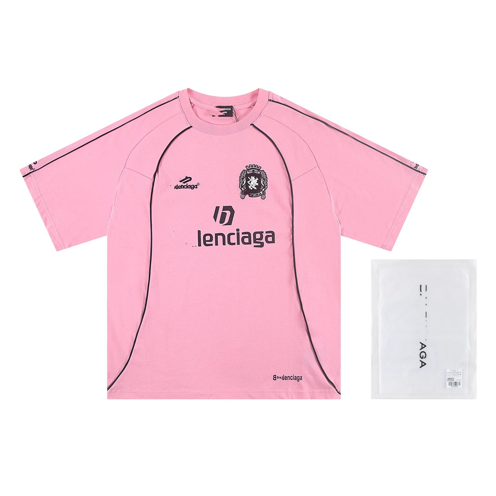 Design Lenciaga Football Jersey Pink T-Shirt Jersey - 13