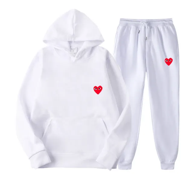 Comme des Garçons Play Pink Heart Hoodie and Sweatpants Set - 25