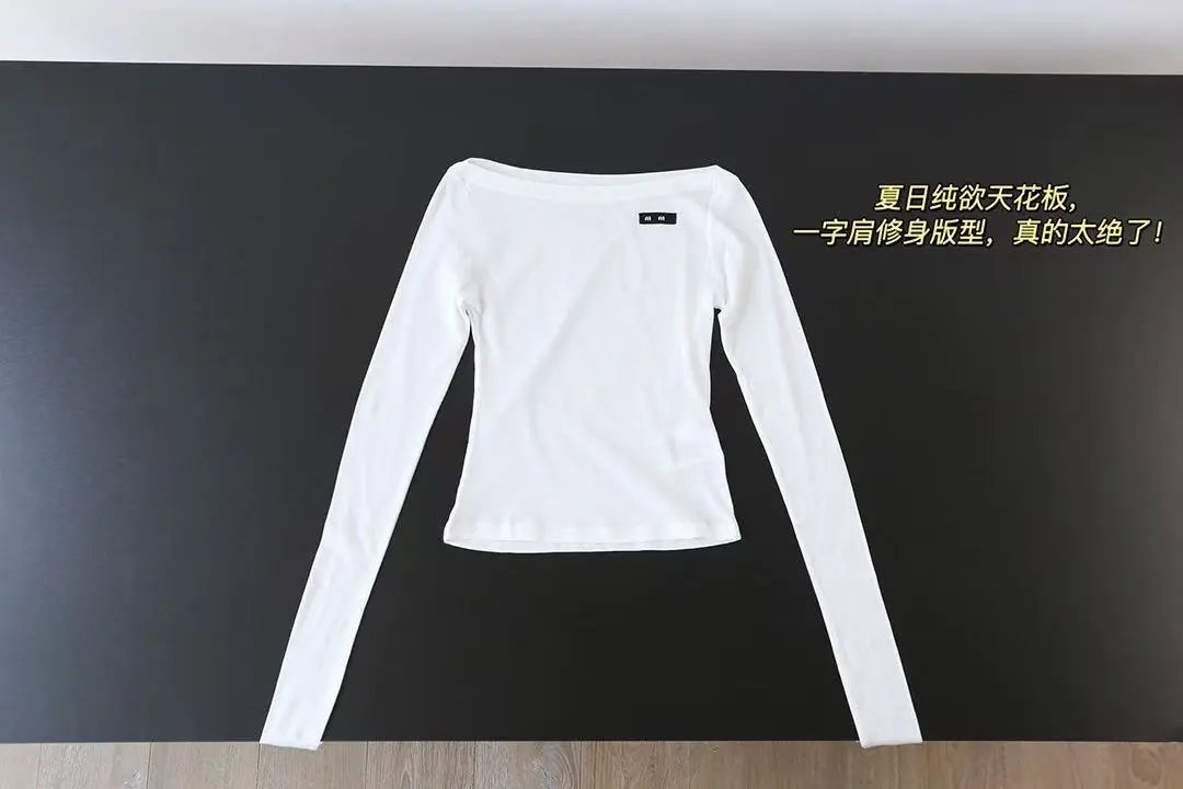 Design Asymmetrical Sheer Long Sleeve Top White with Red Drawstring Shorts - 17