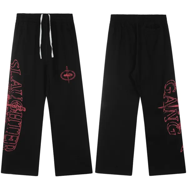 Design Logo Sweatpants Black - 33