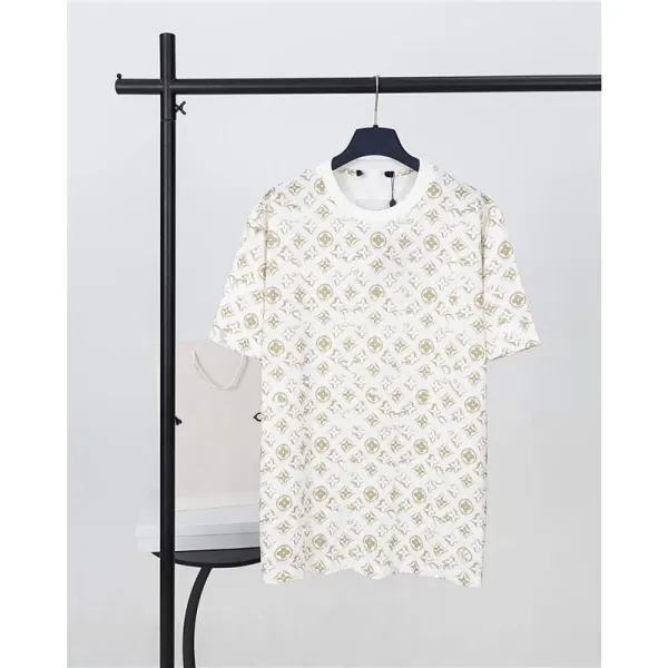 Louis Vuitton Monogram Print White T-Shirt - 1