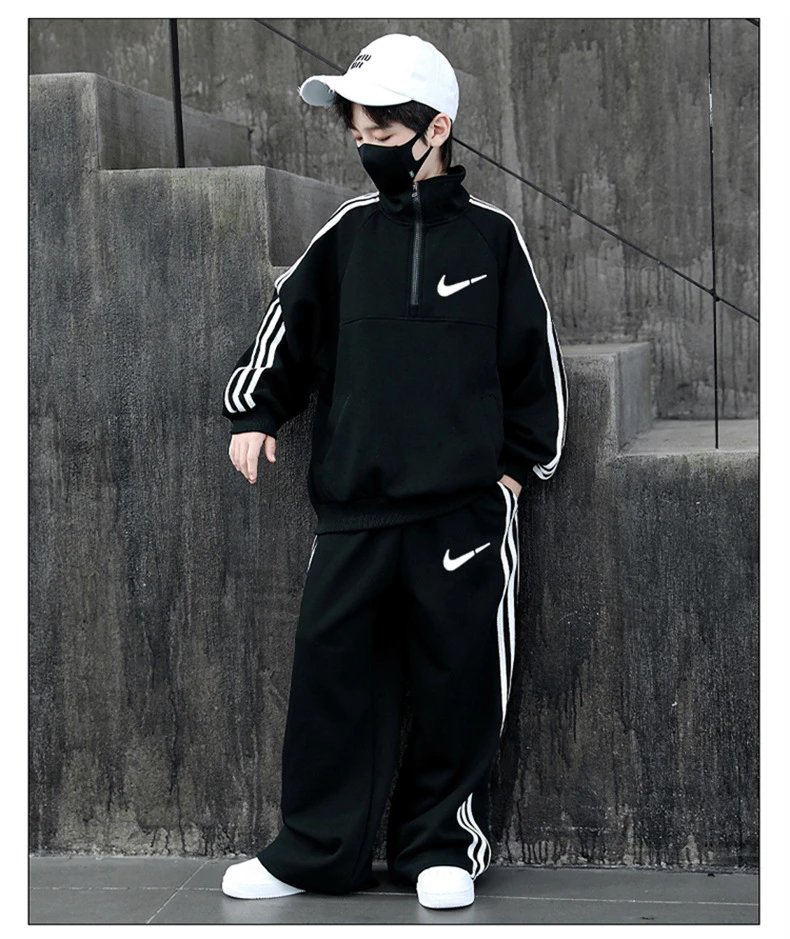 Nike Half-Zip Track Suit Black / White Tracksuit - 8