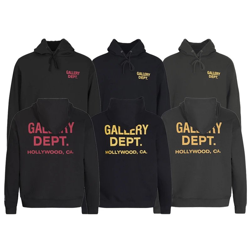 Gallery Dept. Logo Hoodie Black - 29