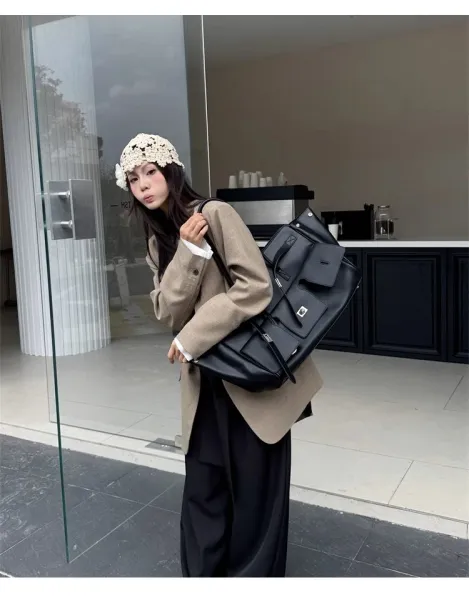 Celine Triomphe Tote Bag Tan Leather Handbag - 20
