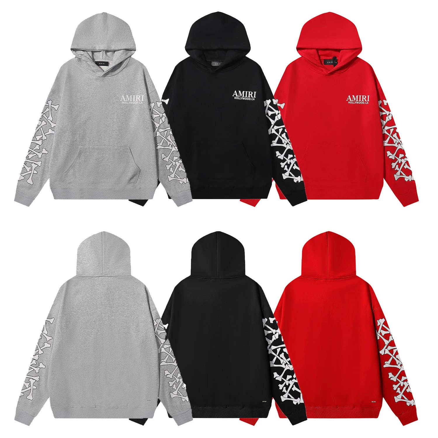 Amiri Bandana Rabbit Hoodie White - 13