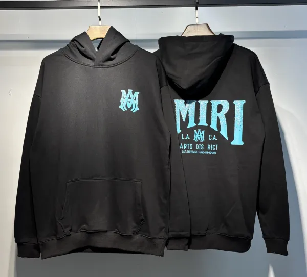 Amiri Hollywood Logo Hoodie Black - 15