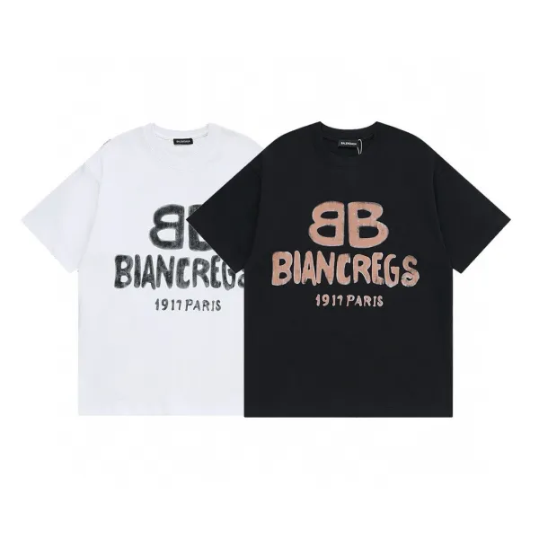 Balenciaga x UNKOWN Character Graphic T-Shirt Black - 23