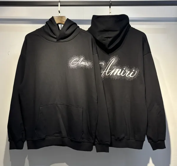 Amiri Hollywood Logo Hoodie Black - 45