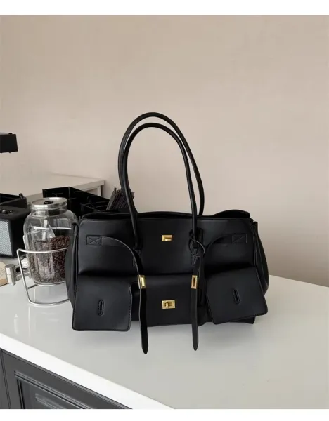 Celine Triomphe Tote Bag Tan Leather Handbag - 26