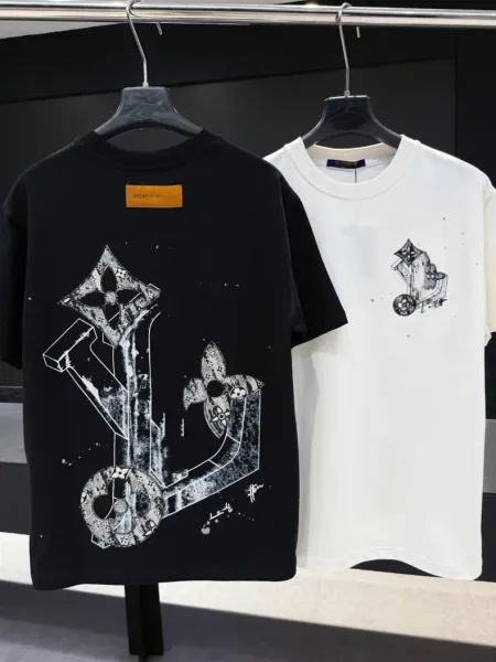 Design Mountain Print Graphic T-Shirt White - 9