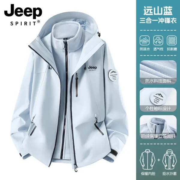 Design Jeep Spirit Three-in-One Far Mountain Blue Outerwear Outerwear.jacket - 1