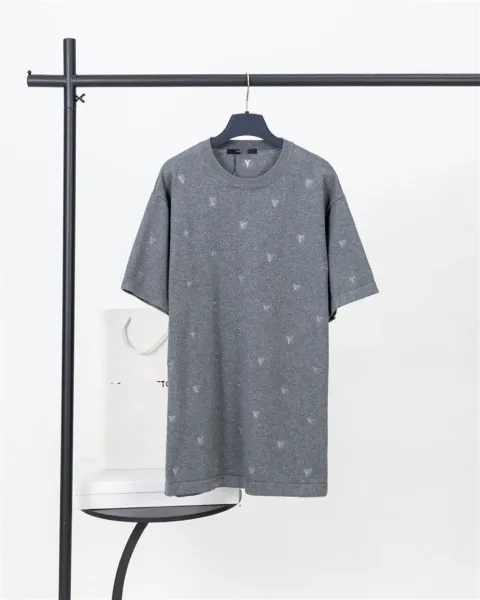 Louis Vuitton Monogram Embossed White T-Shirt - 19