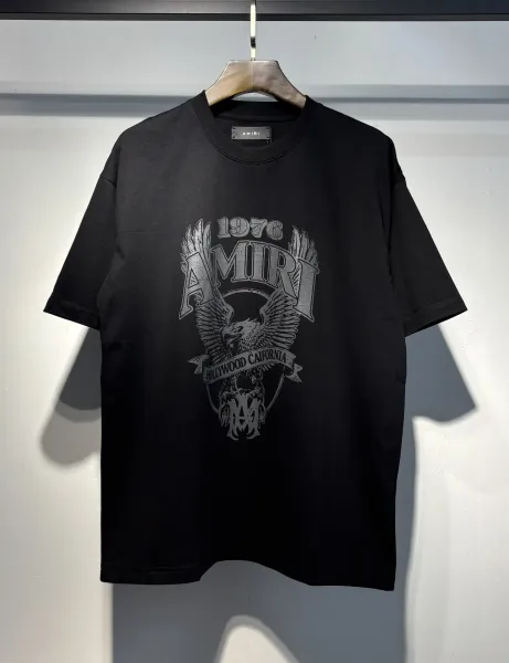 Amiri Logo Embroidered White T-Shirt - 3