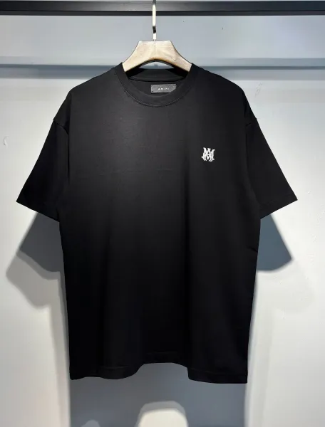 Amiri Logo Embroidered White T-Shirt - 30