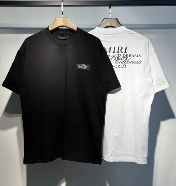 Amiri Logo Embroidered White T-Shirt - 31