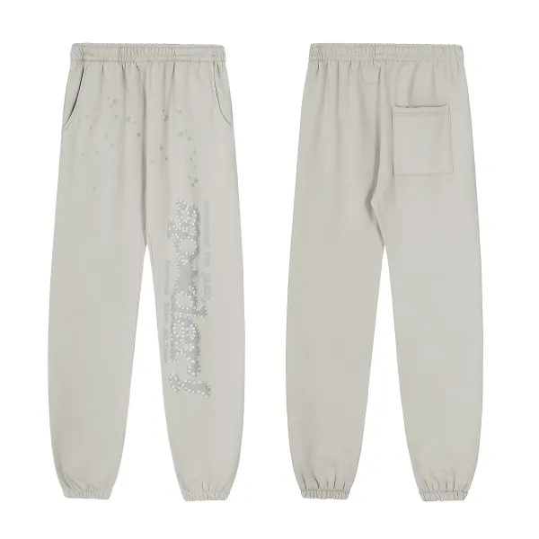Design Star-Print Jogger Sweatpants Beige - 1
