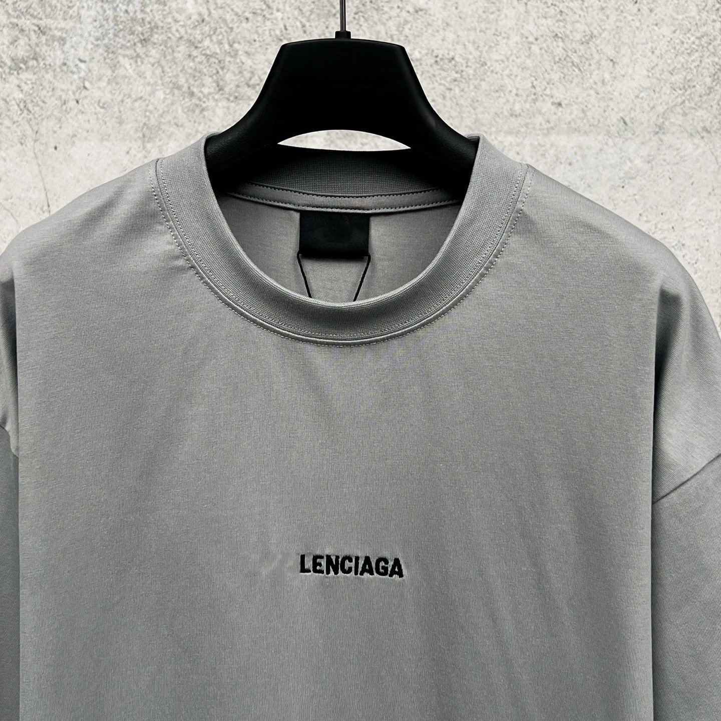 Balenciaga Logo Embroidered Off-White T-Shirt - 5