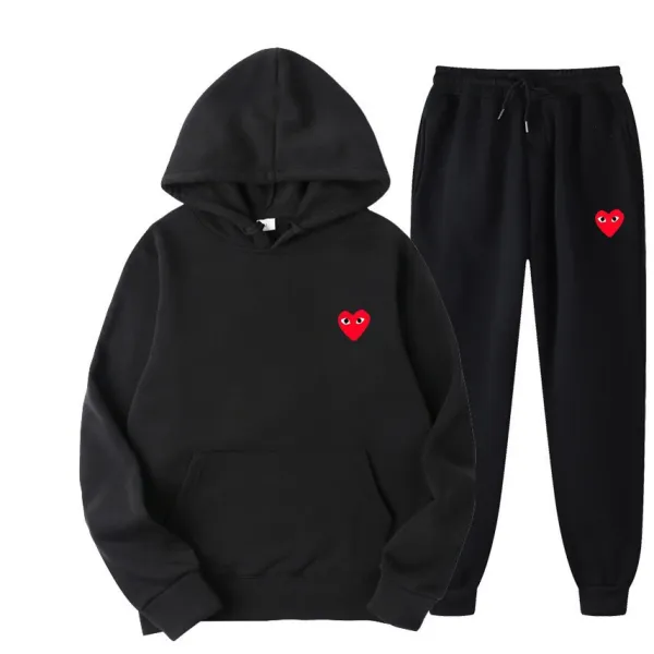 Comme des Garçons Play Pink Heart Hoodie and Sweatpants Set - 11