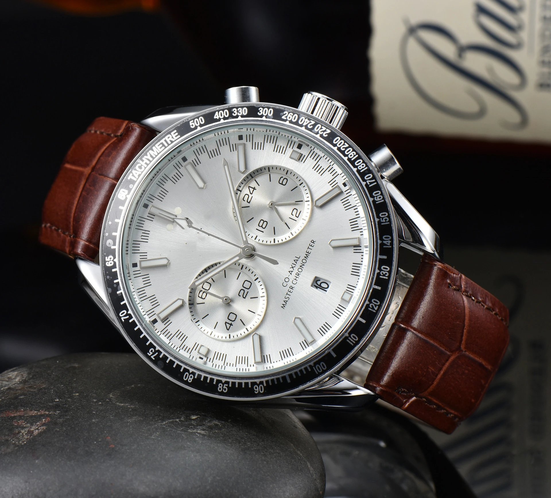 Omega Speedmaster Chronograph Gray Dial Stainless Steel Watch Watches - 6