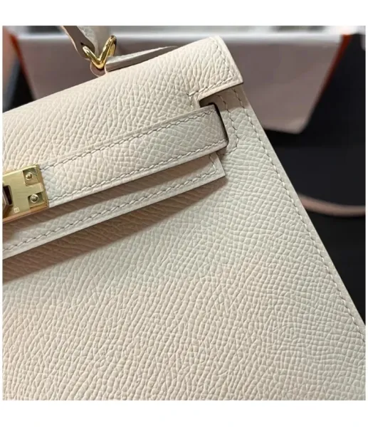 Hermès Kelly 25cm Epsom Black Gold Hardware Handbag - 13