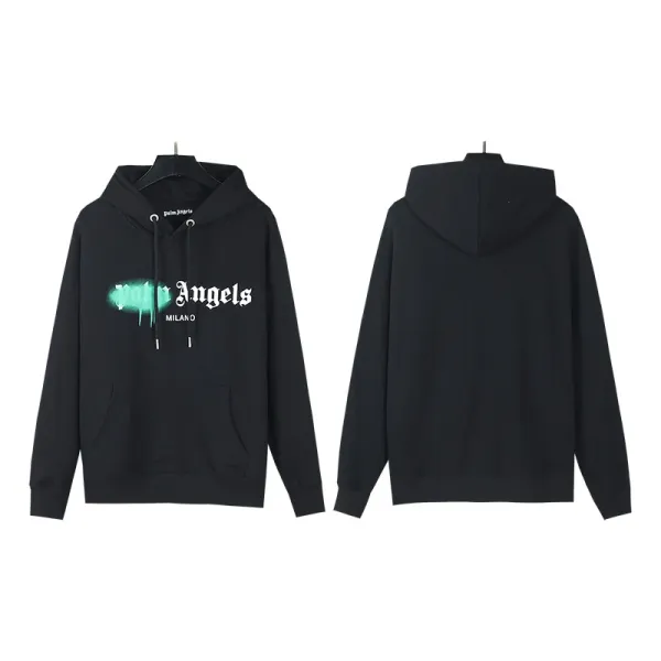 Palm Angels Long Sleeve Spirit Jersey Lime Green Tops - 26