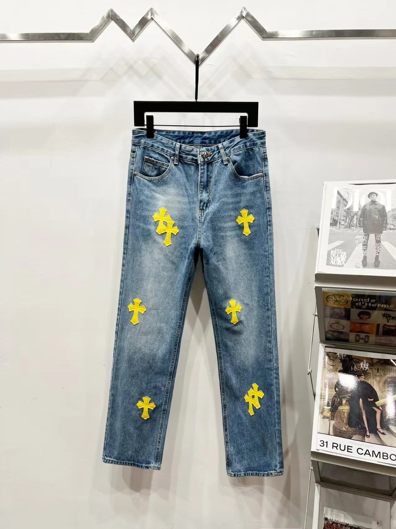 Chrome Hearts Cross-Embellished Black Jeans - 17