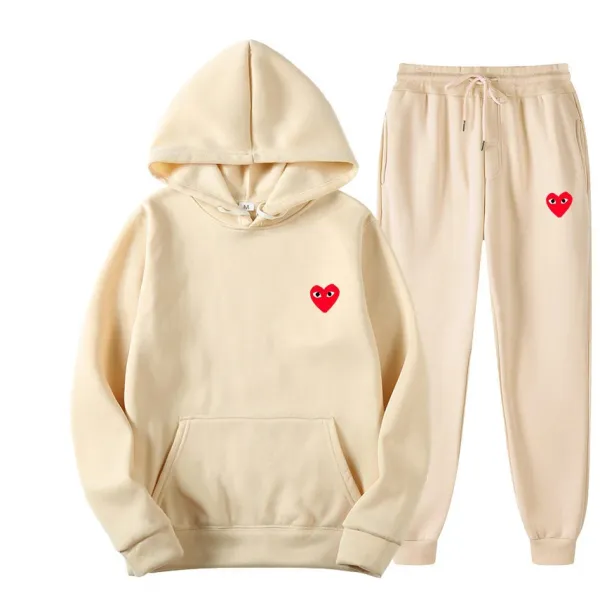 Comme des Garçons Play Pink Heart Hoodie and Sweatpants Set - 31