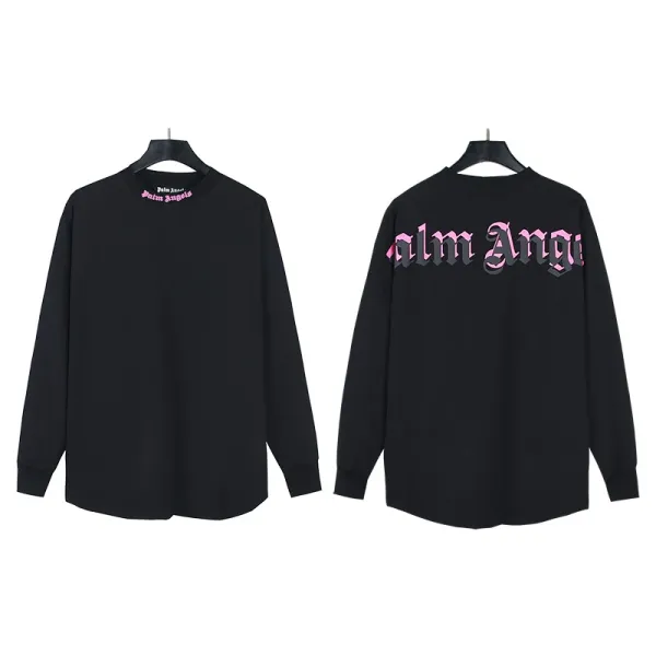 Palm Angels Long Sleeve Spirit Jersey Lime Green Tops - 46