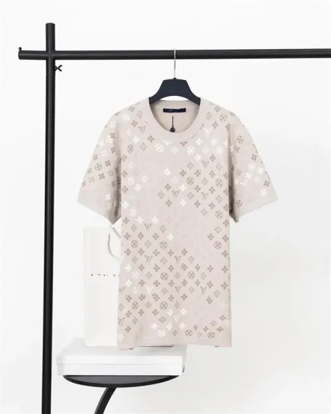 Louis Vuitton Monogram Embossed White T-Shirt - 5