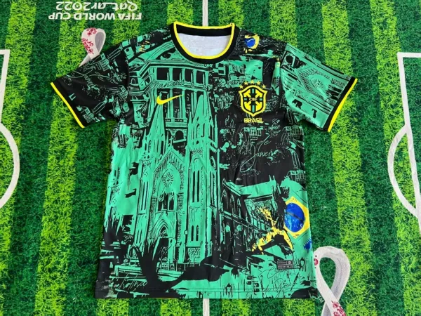 Nike Brazil 2022 FIFA World Cup Pink Christ the Redeemer Jersey - 8