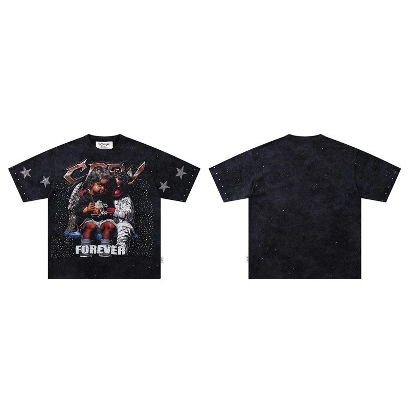Design Livin My Life Graphic Print Black T-Shirt - 21