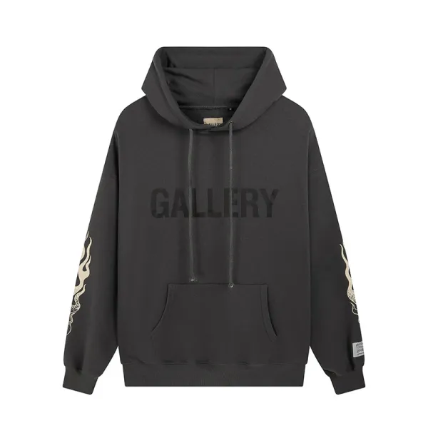 Gallery Dept Gallery Logo Hoodie Charcoal Gray Hoodie - 1