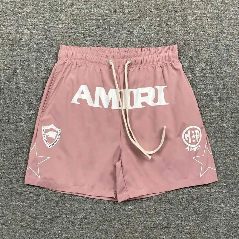 Amiri Logo Print Swim Shorts Black - 4