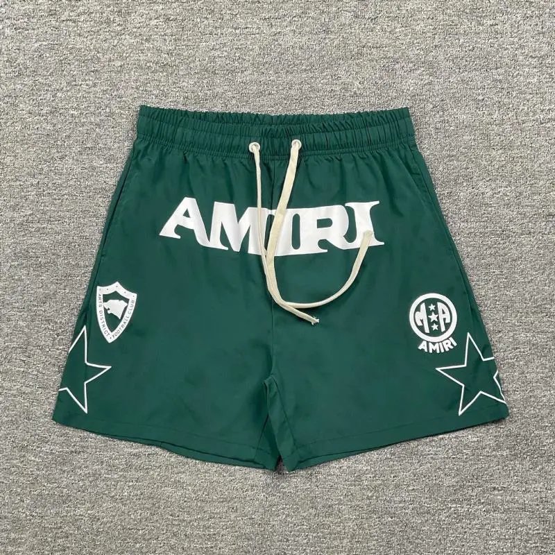 Amiri Logo Print Swim Shorts Black - 7