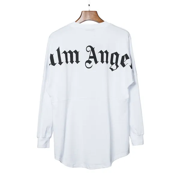 Palm Angels Long Sleeve Spirit Jersey Lime Green Tops - 35