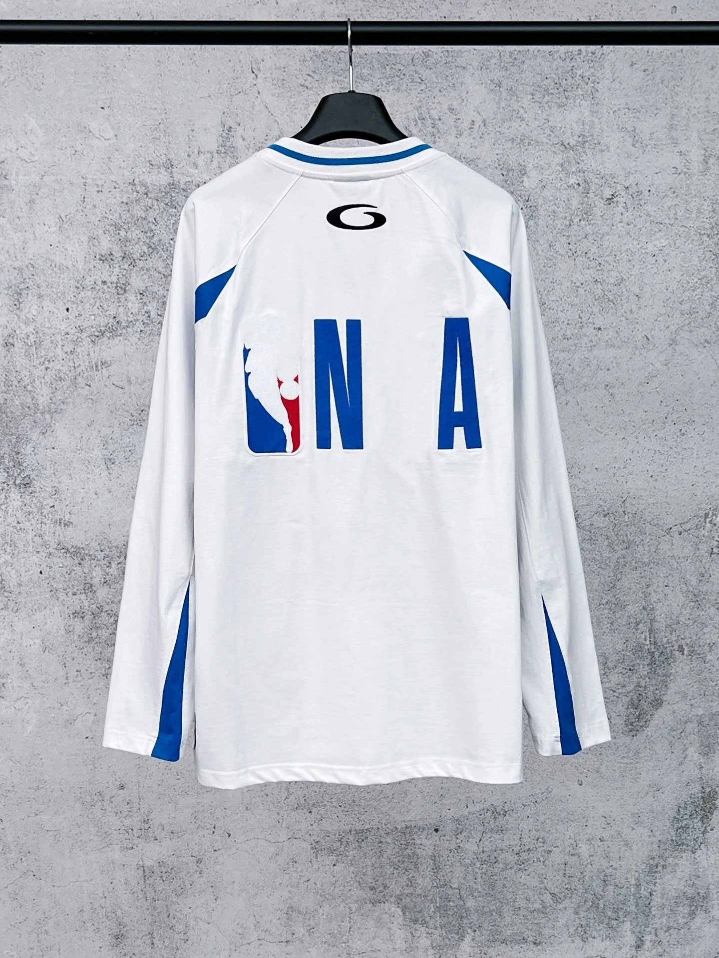 Balenciaga Lenciaga 10 Long-Sleeve Jersey White / Blue - 12