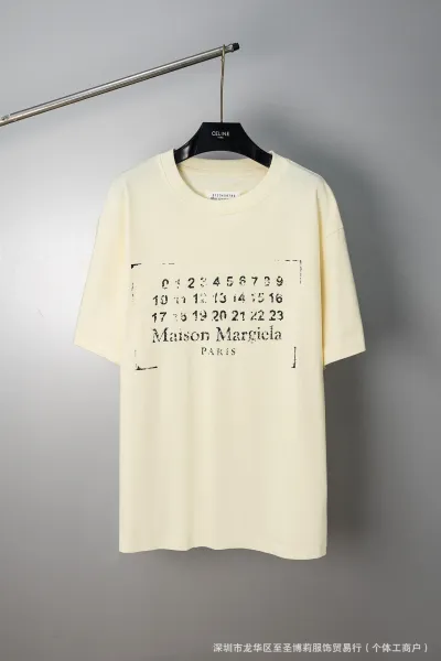 Maison Margiela Numeric Print Black T-Shirt - 31