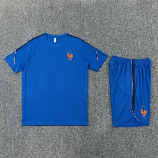Design France National Team Training Kit Blue Orange Sets - 1