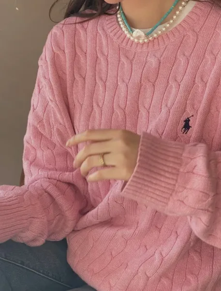 Polo Ralph Lauren Cable Knit Sweater Yellow - 22