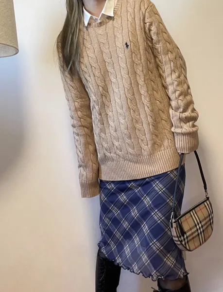 Polo Ralph Lauren Cable Knit Sweater Yellow - 30
