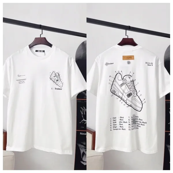 Design Trainer Technical Diagram White T-Shirt - 1