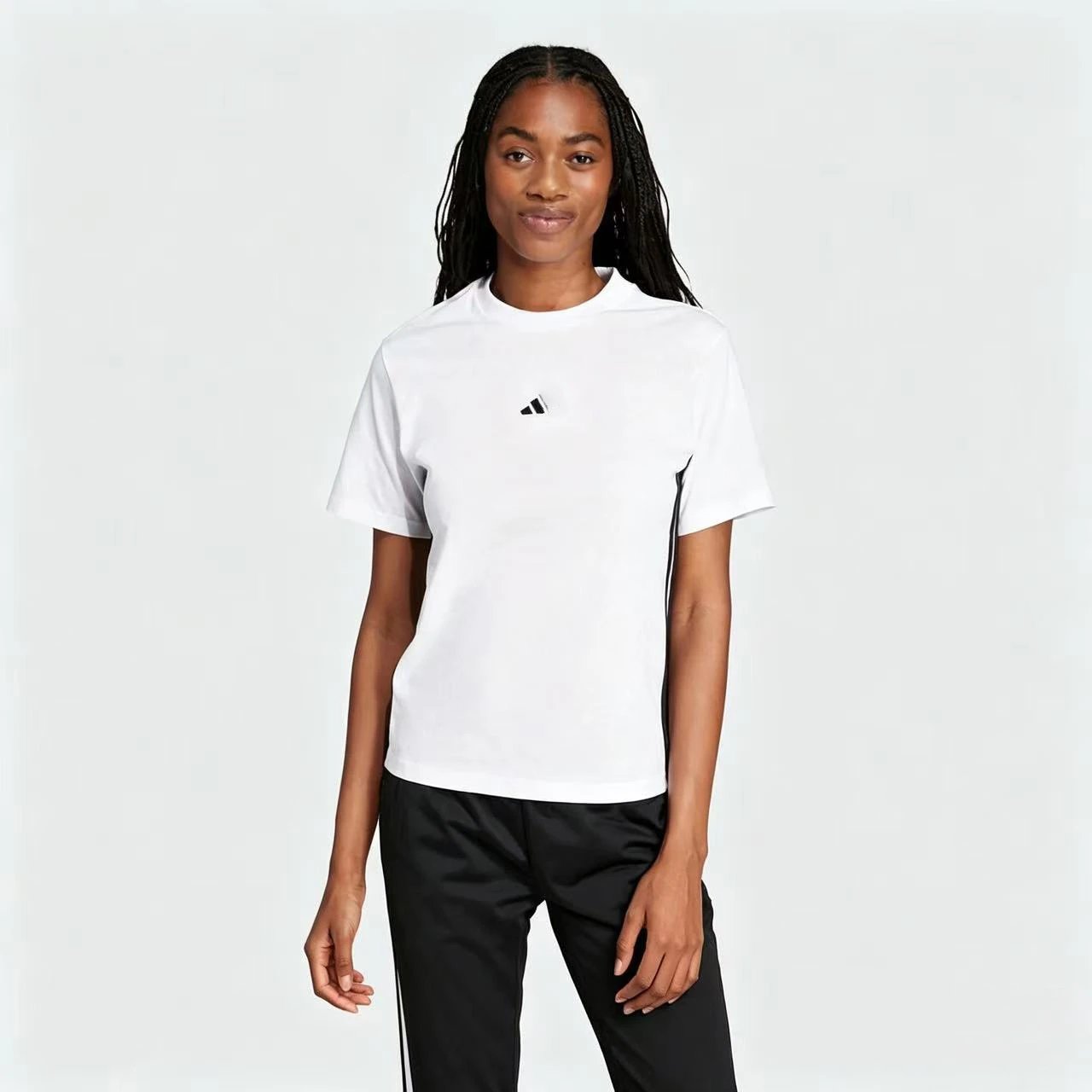 Design Minimalist Embroidered Logo Lavender T-Shirt Tops.t Shirts - 6